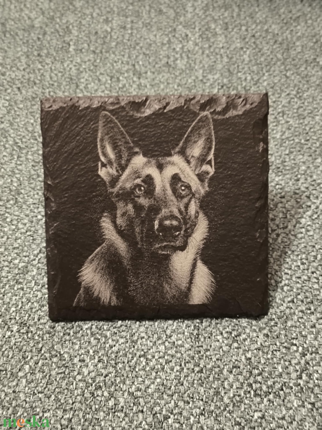 Gravírozott pala poháralátét - otthon & életmód - konyhafelszerelés, tálalás - tálalás - tányér- és poháralátét - Meska.hu