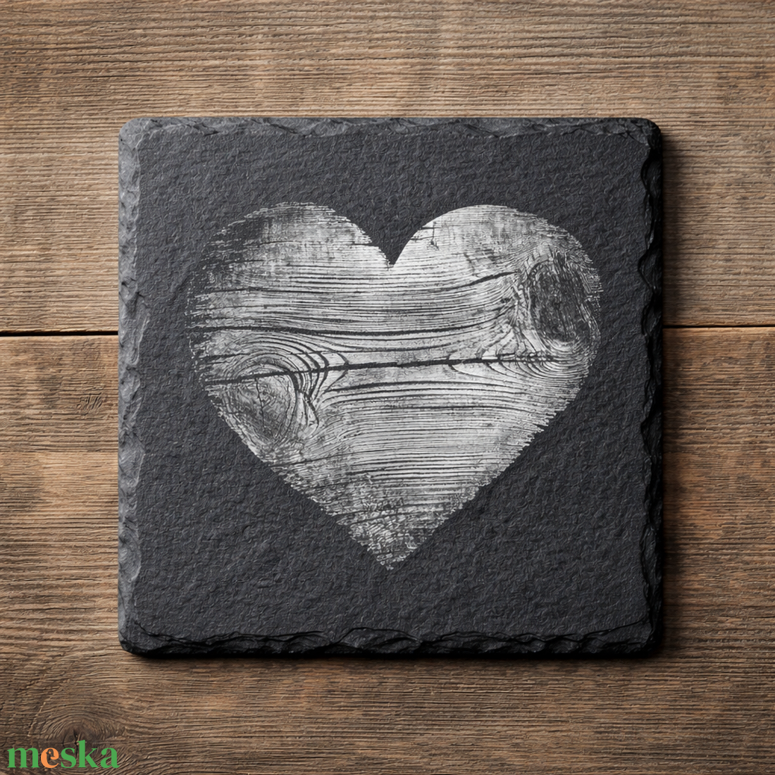 Gravírozott pala poháralátét - otthon & életmód - konyhafelszerelés, tálalás - tálalás - tányér- és poháralátét - Meska.hu