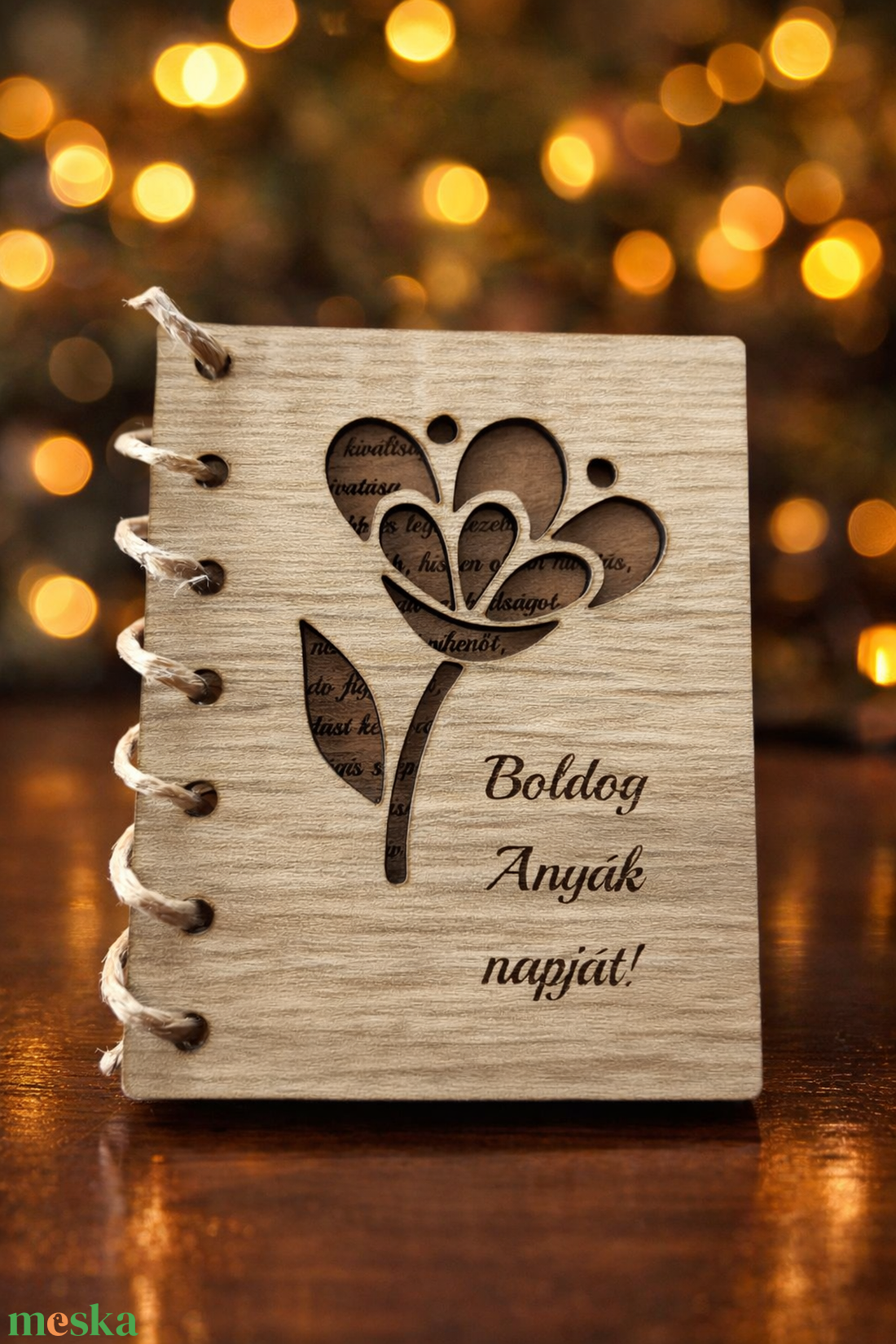 Anyák napi könyvecske - otthon & életmód - dekoráció - asztal és polc dekoráció - gravírozott táblák - Meska.hu
