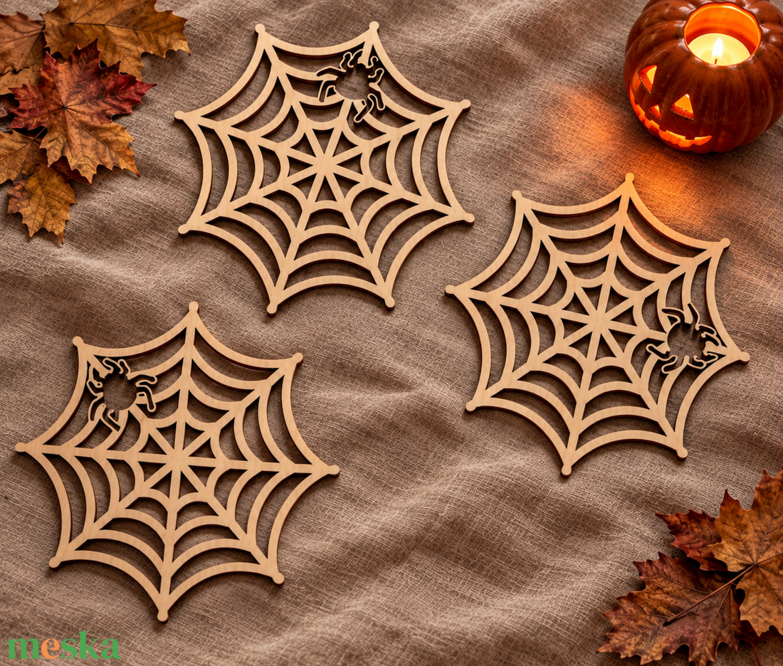 Halloween poháralátét - otthon & életmód - dekoráció - halloween - halloweeni dekoráció - Meska.hu