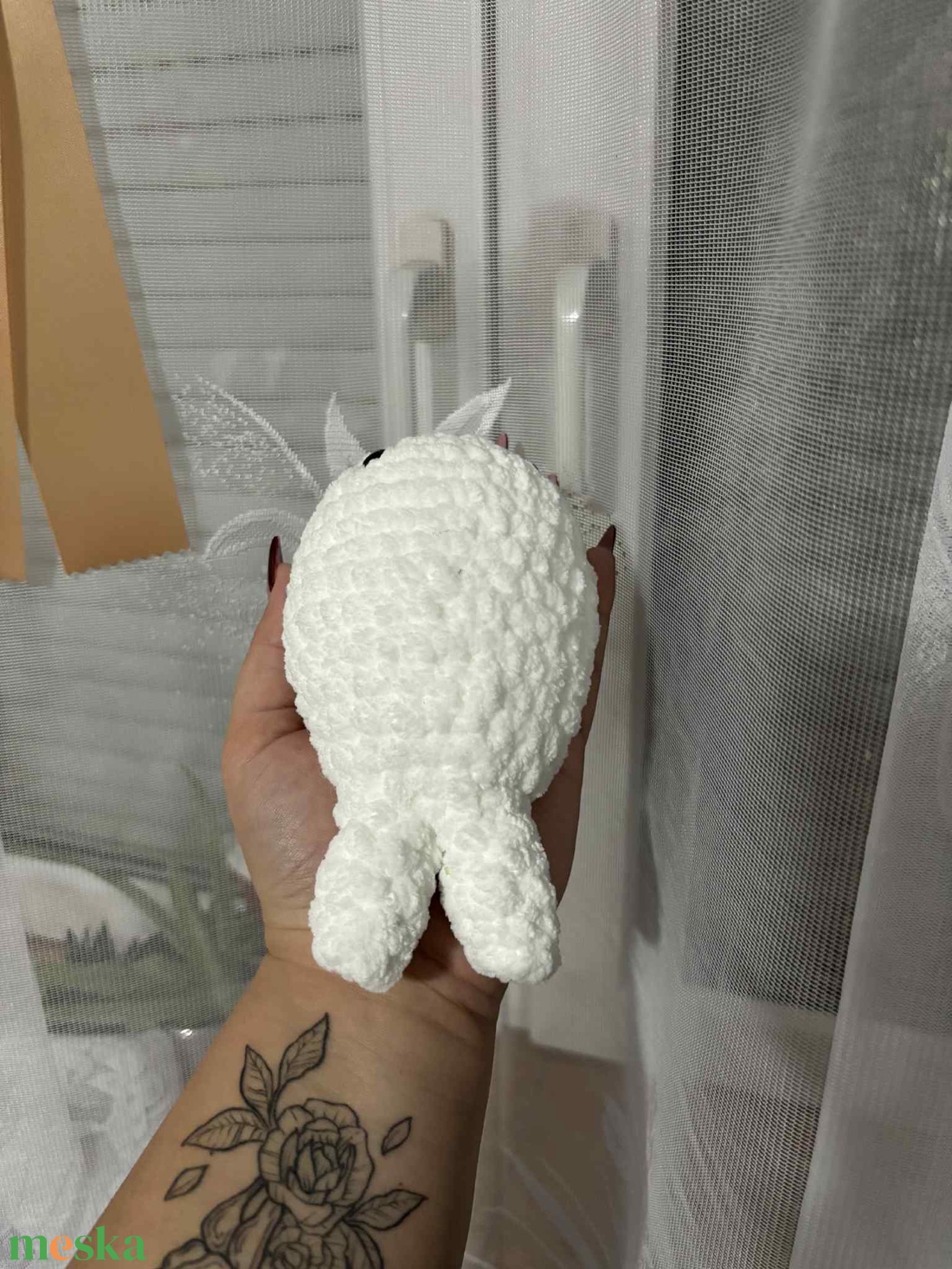 Horgolt fehér fóka (Snow) - játék & sport - plüssállat & játékfigura - más figura - Meska.hu