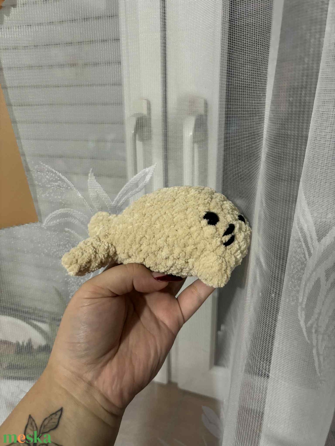 Horgolt fóka (Brownie) - játék & sport - plüssállat & játékfigura - más figura - Meska.hu