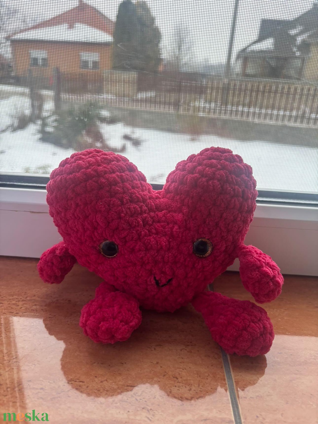 Horgolt szívecske - diy (csináld magad) - szabásminta, útmutató - horgolási minta - Meska.hu