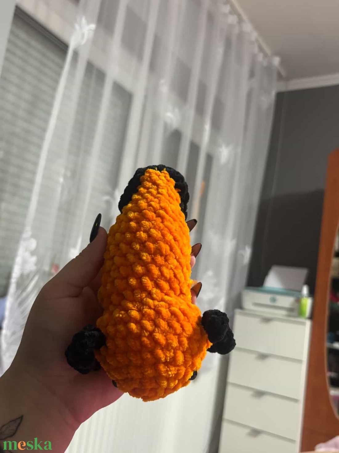 Horgolt Axolot - játék & sport - plüssállat & játékfigura - más figura - Meska.hu