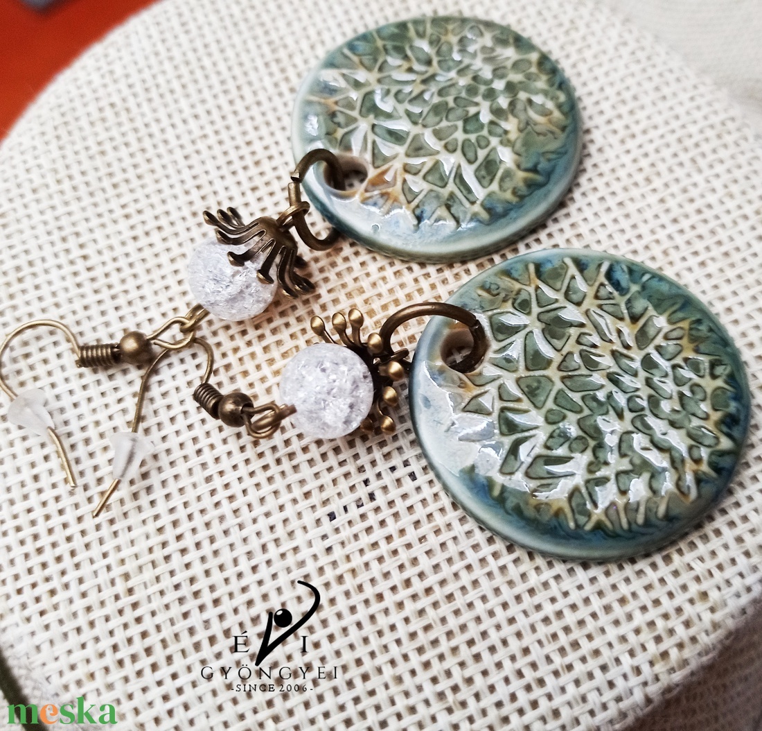 Textúra porcelán fülbevaló - ékszer - ékszerszett - Meska.hu Textúra porcelán fülbevaló - ékszer - ékszerszett - Meska.hu