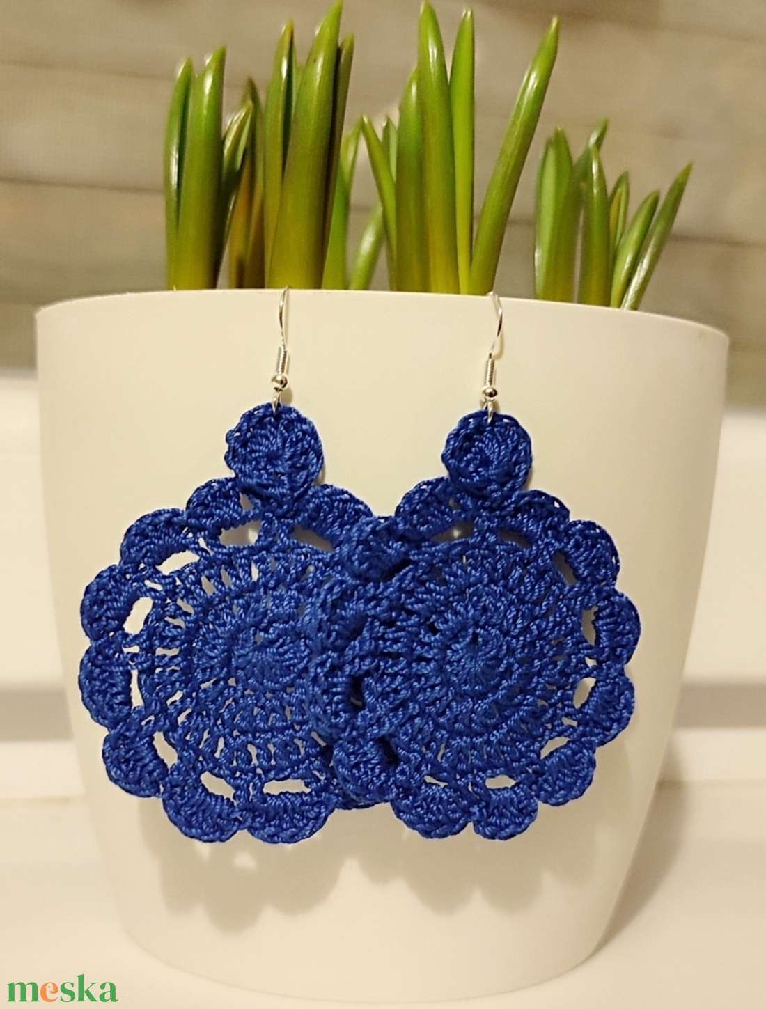 Horgolt fülbevaló  - ékszer - fülbevaló - fülékszer - Meska.hu