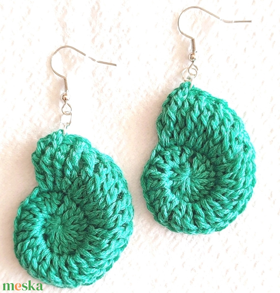 Horgolt fülbevaló  - ékszer - fülbevaló - fülékszer - Meska.hu