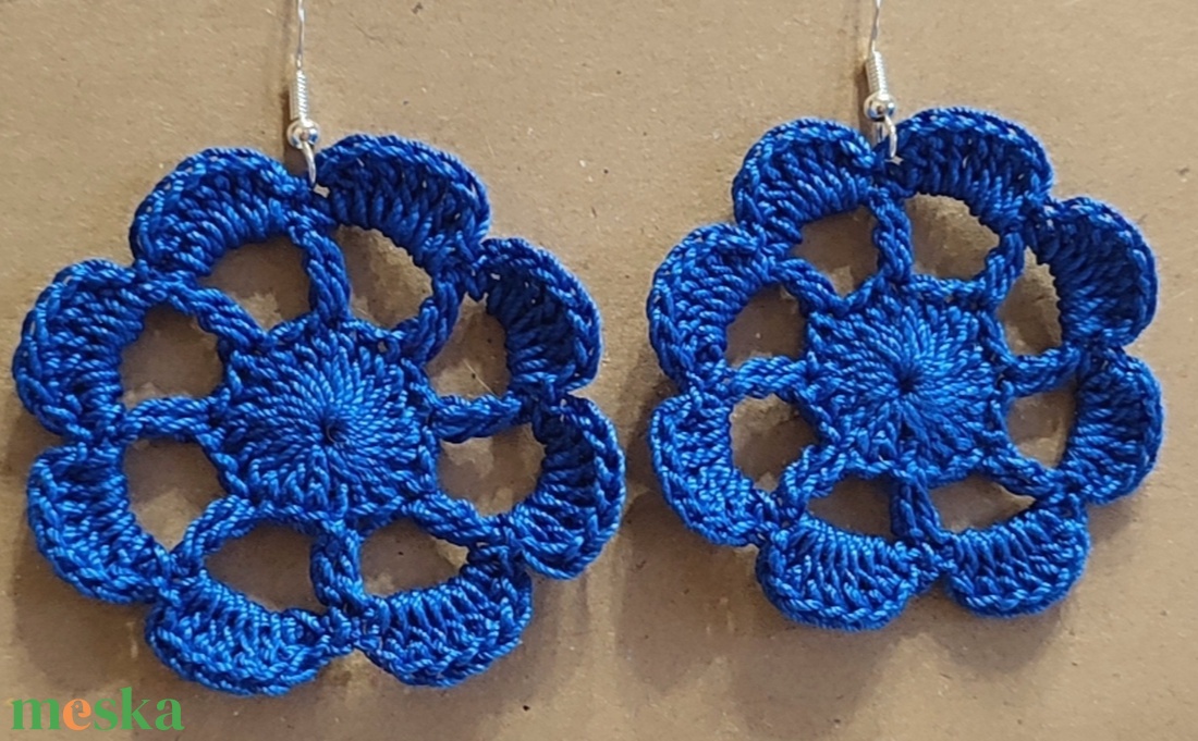 Horgolt fülbevalók - ékszer - fülbevaló - fülékszer - Meska.hu
