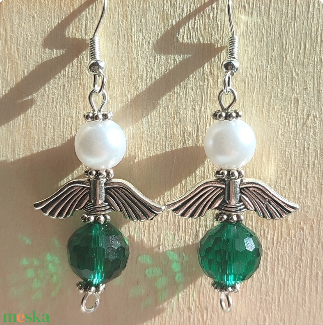 Angyalka fülbevaló  - ékszer - fülbevaló - fülékszer - Meska.hu