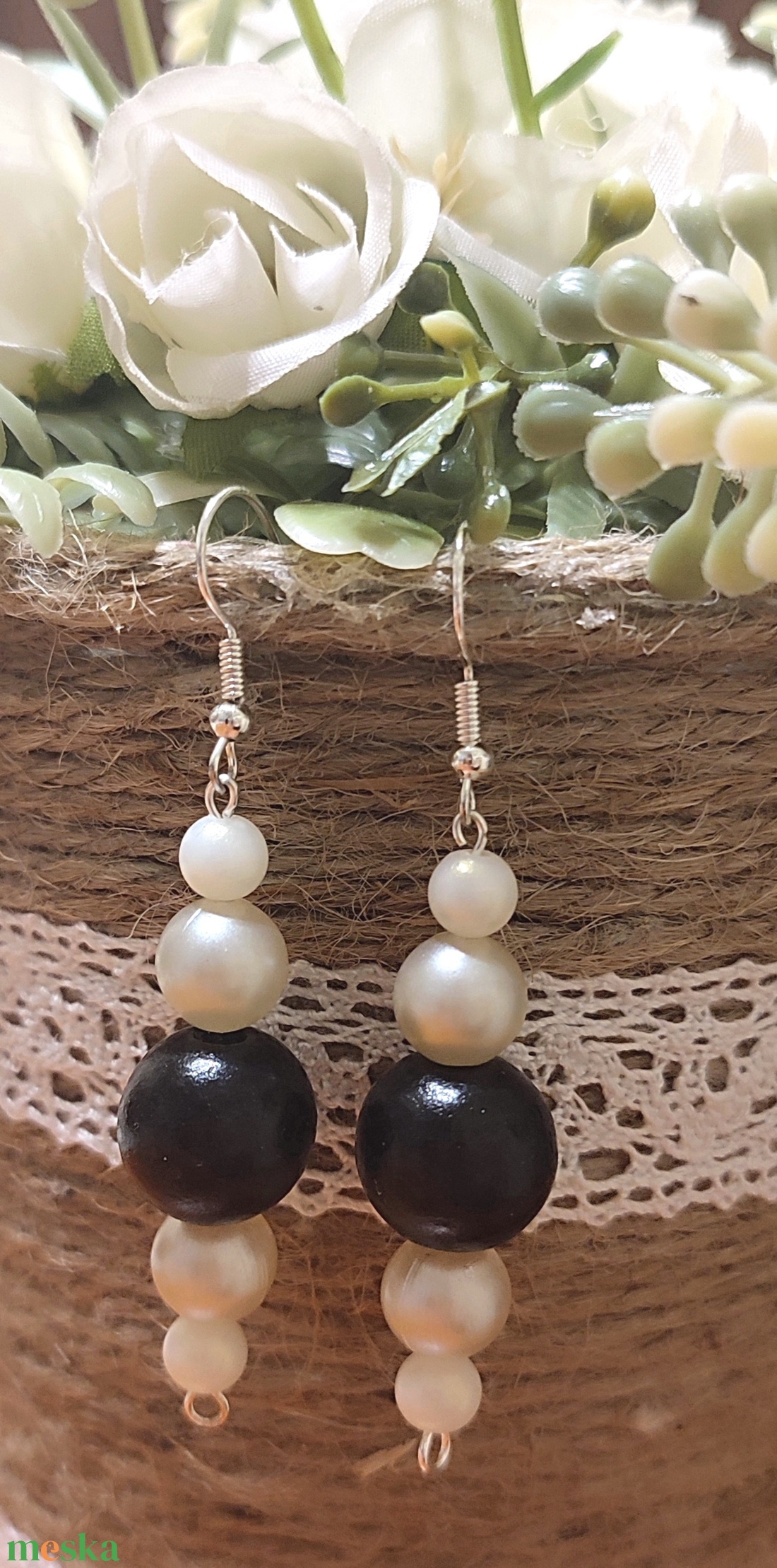 Gyöngyös fülbevaló  - ékszer - fülbevaló - fülékszer - Meska.hu