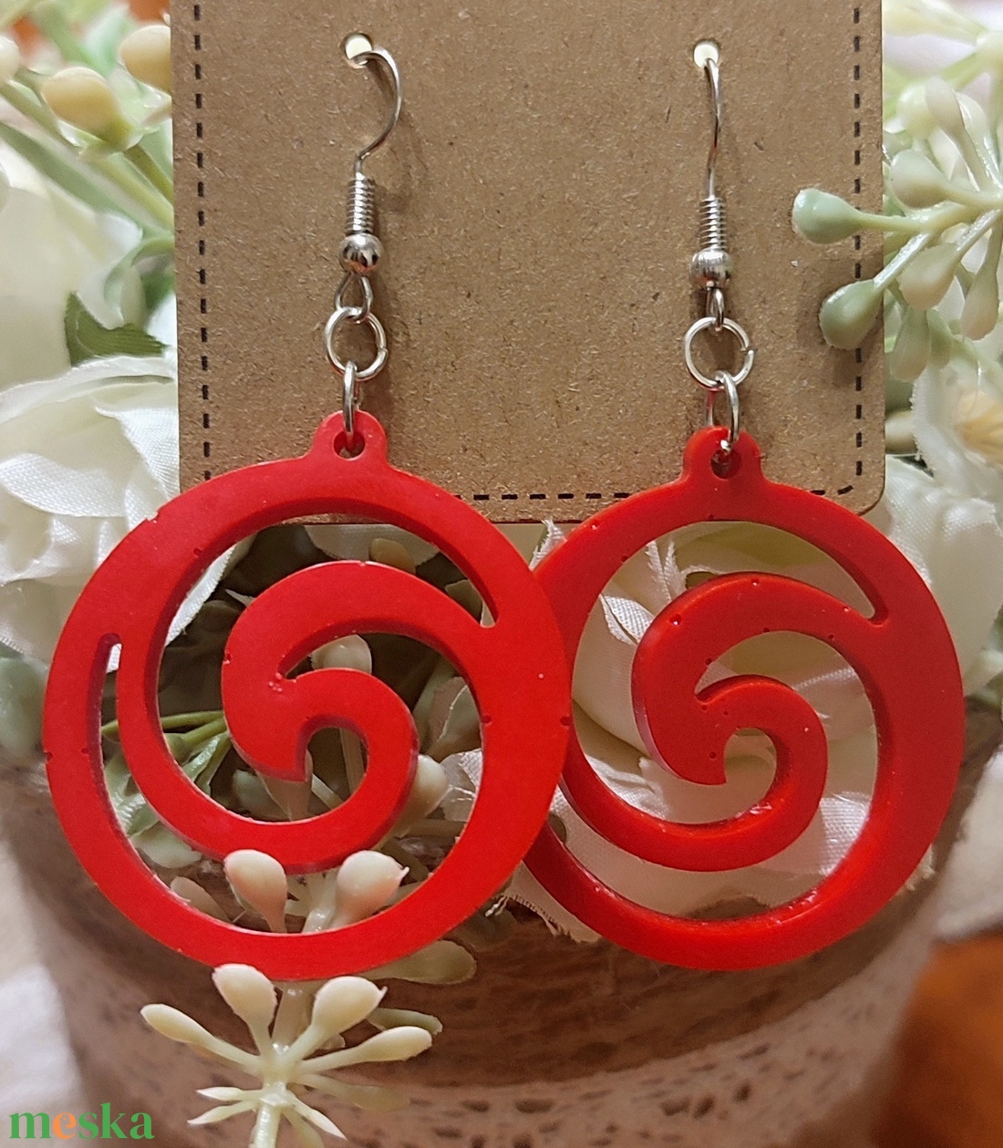 Gyanta fülbevaló  - ékszer - fülbevaló - fülékszer - Meska.hu