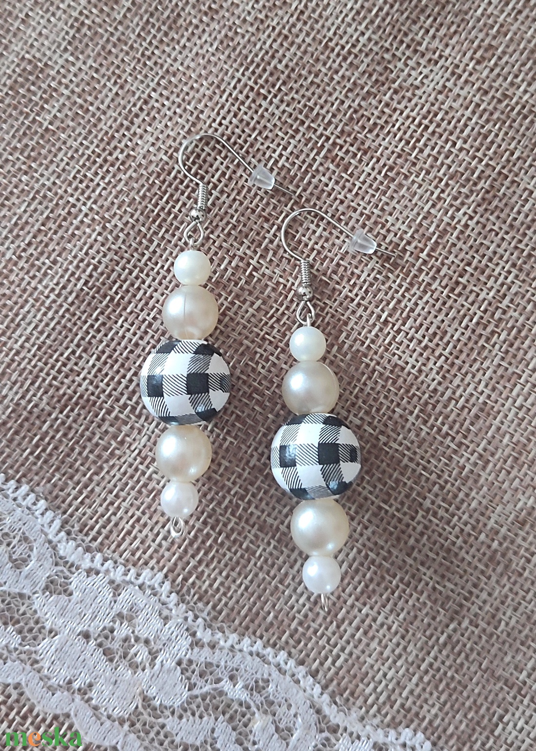 Gyöngyös fülbevaló  - ékszer - fülbevaló - fülékszer - Meska.hu