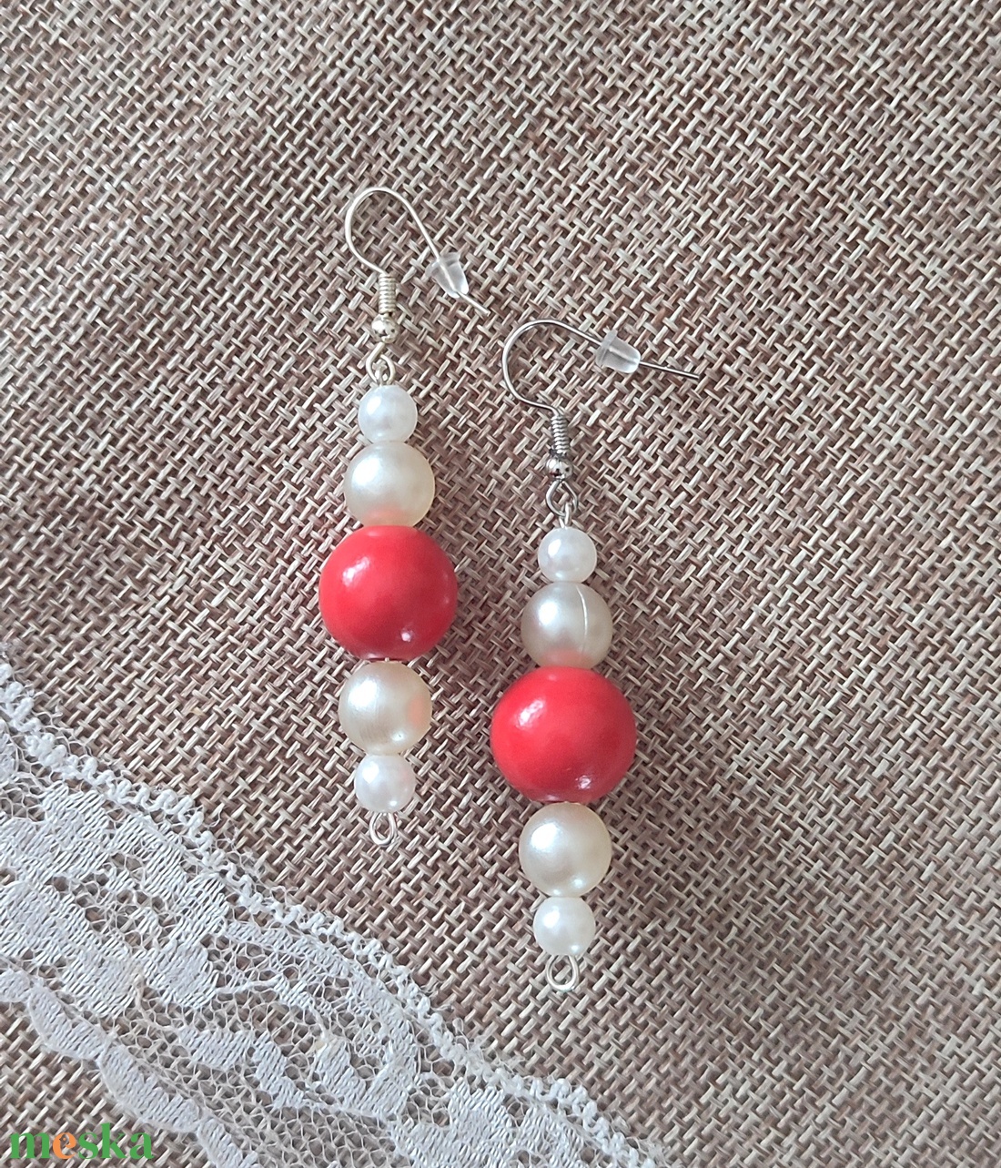 Gyöngyös fülbevaló  - ékszer - fülbevaló - fülékszer - Meska.hu