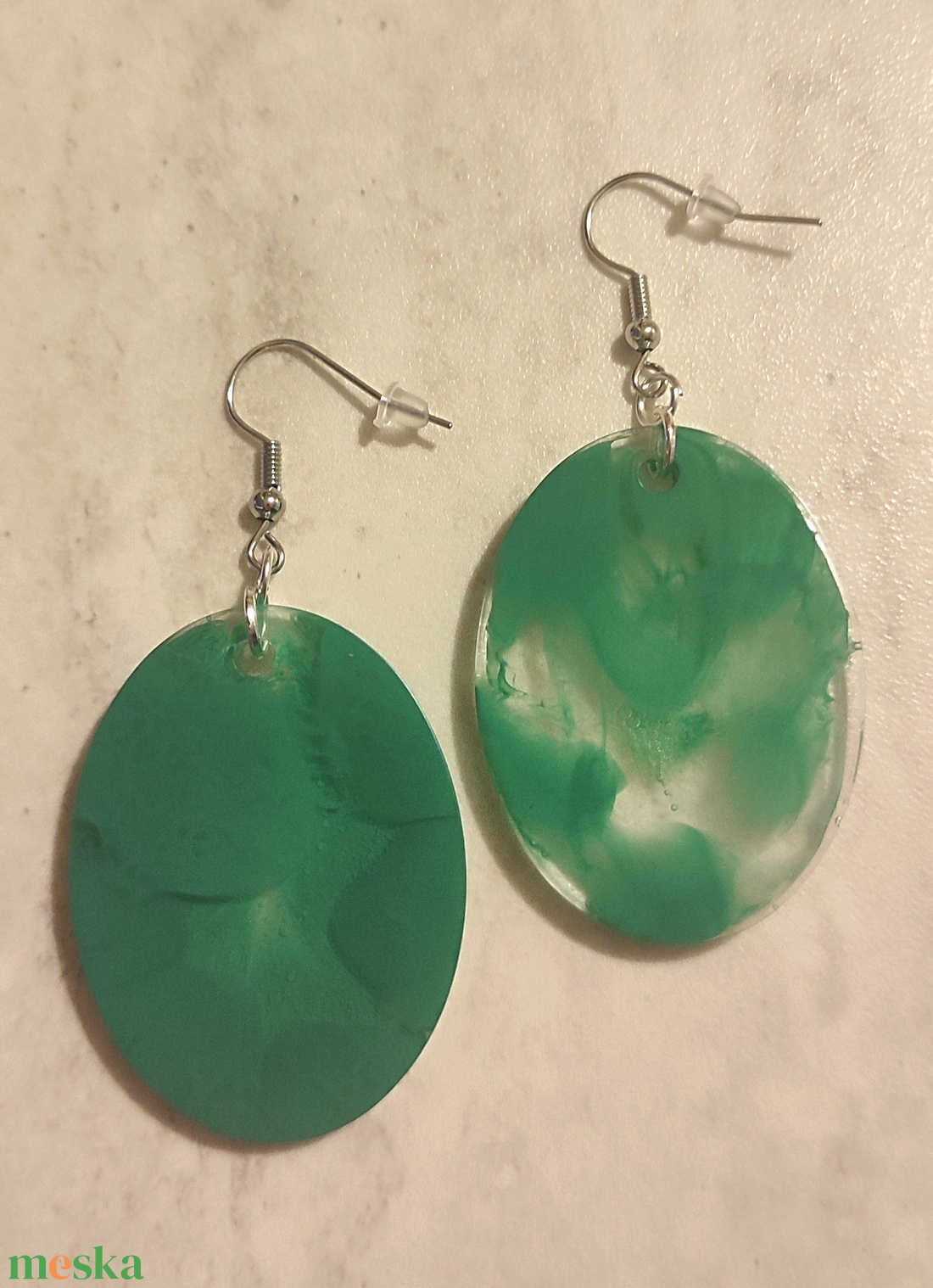 Gyanta fülbevaló  - ékszer - fülbevaló - fülékszer - Meska.hu