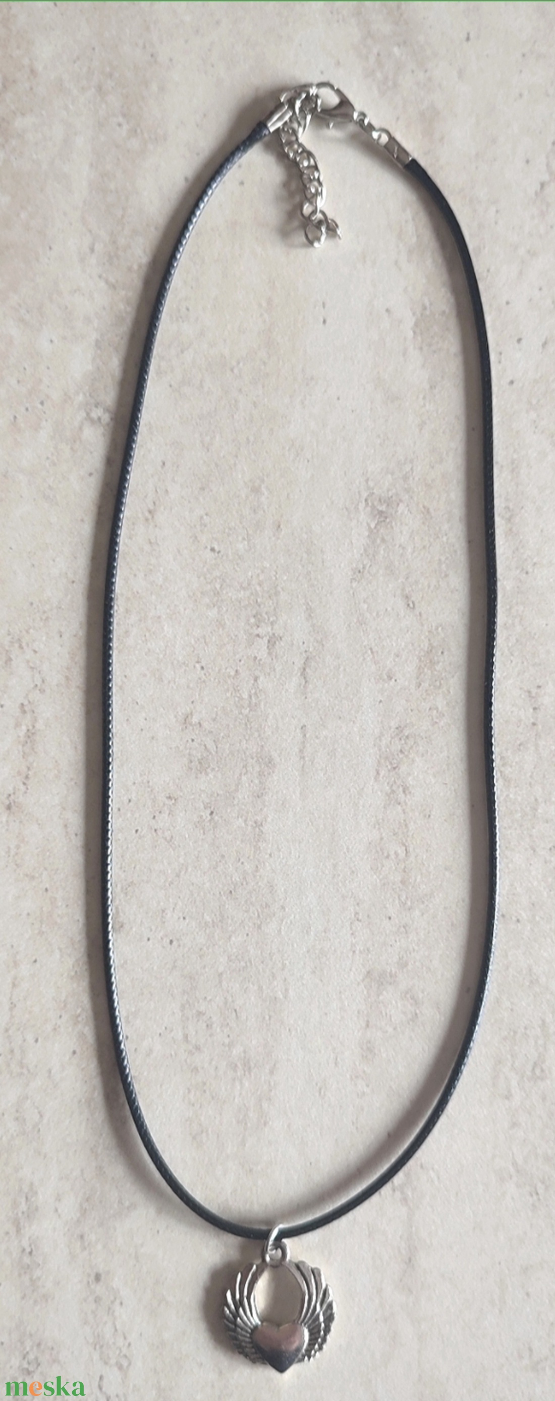 Szív nyaklánc  - ékszer - nyaklánc - medál - Meska.hu