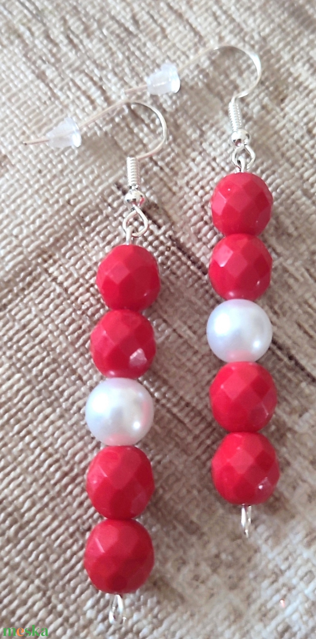 Gyöngyös fülbevalók - ékszer - fülbevaló - fülékszer - Meska.hu