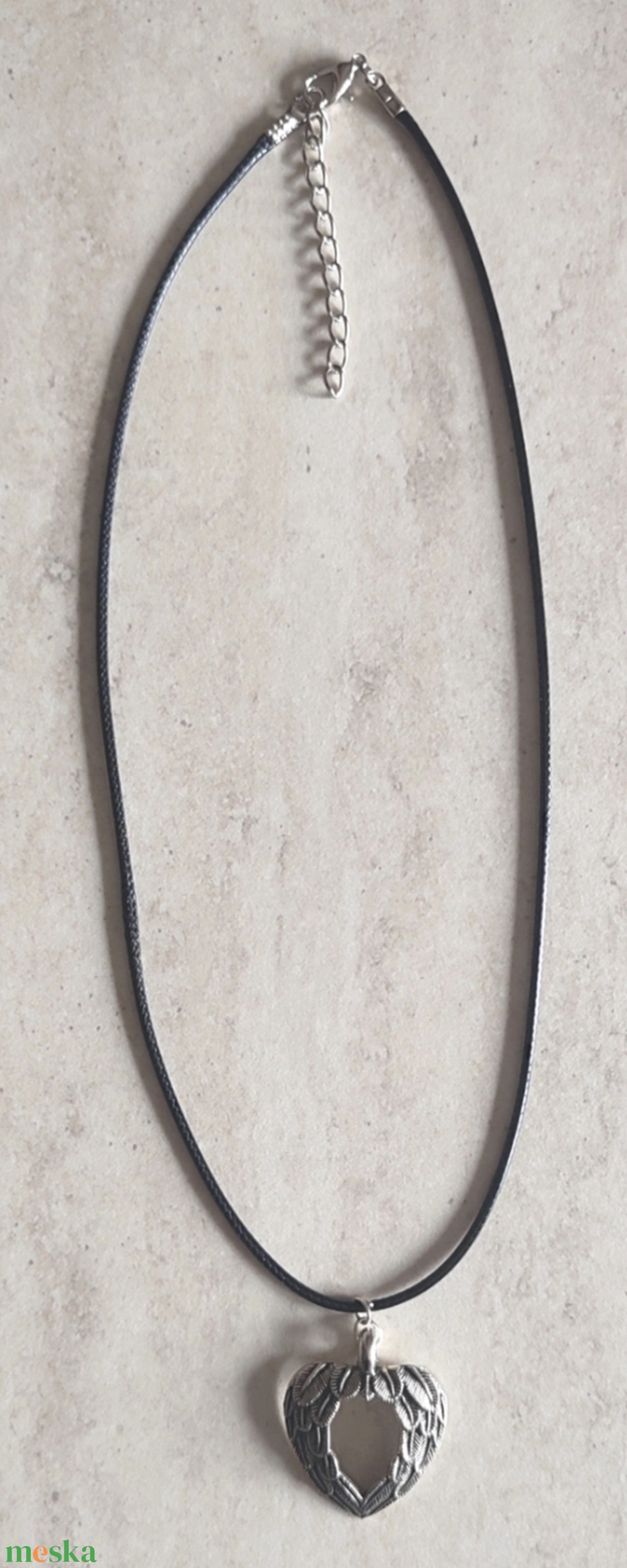 Szív nyaklánc  - ékszer - nyaklánc - medál - Meska.hu