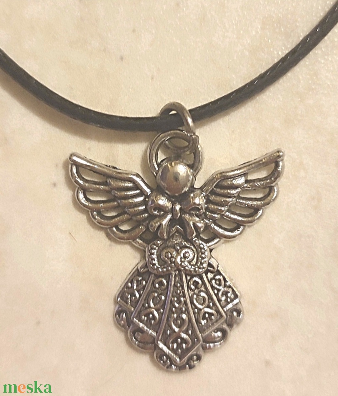 Angyalkás nyaklánc  - ékszer - nyaklánc - medál - Meska.hu
