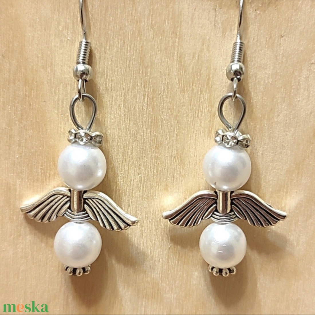 Angyalka fülbevaló  - ékszer - fülbevaló - fülékszer - Meska.hu