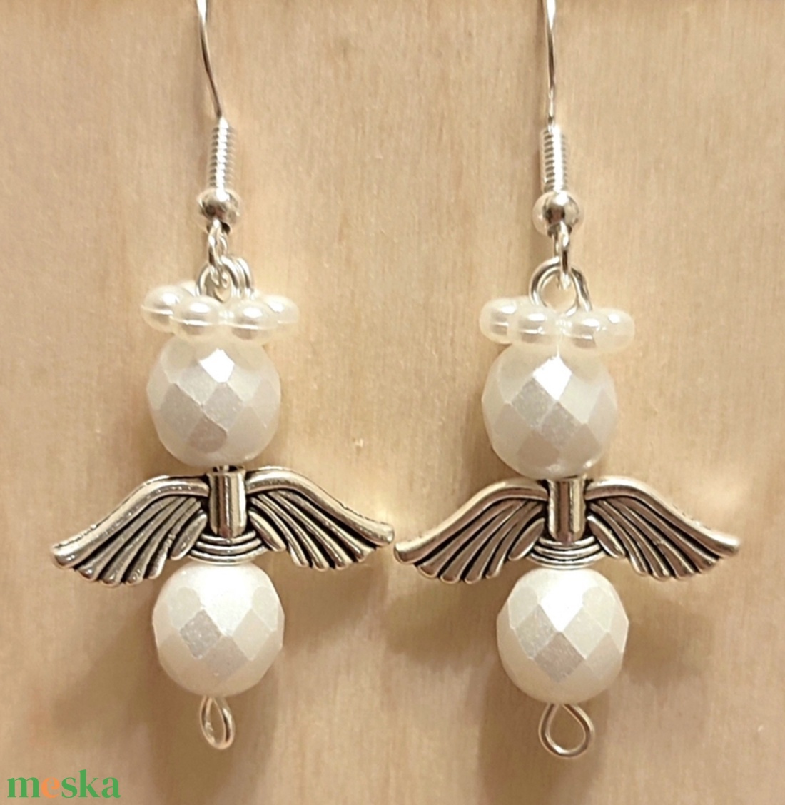 Angyalkás fülbevalók - ékszer - fülbevaló - fülékszer - Meska.hu
