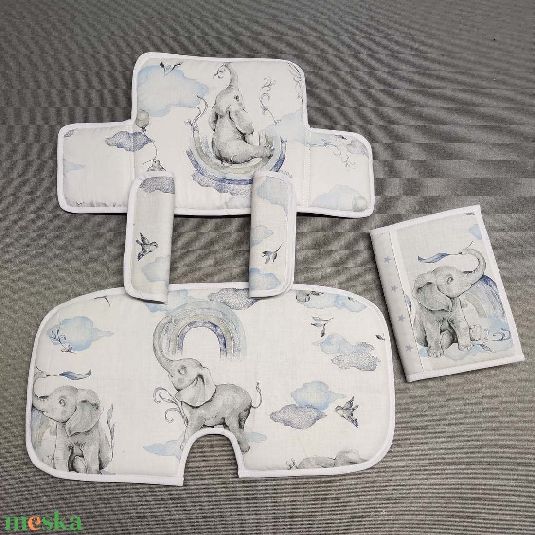 Etetőszék huzat, Hauck Alpha etetőszék párna+ ajándék egészségügyi  könyvborító,késztermék Hauck Alpha etetőszékre - Meska.hu