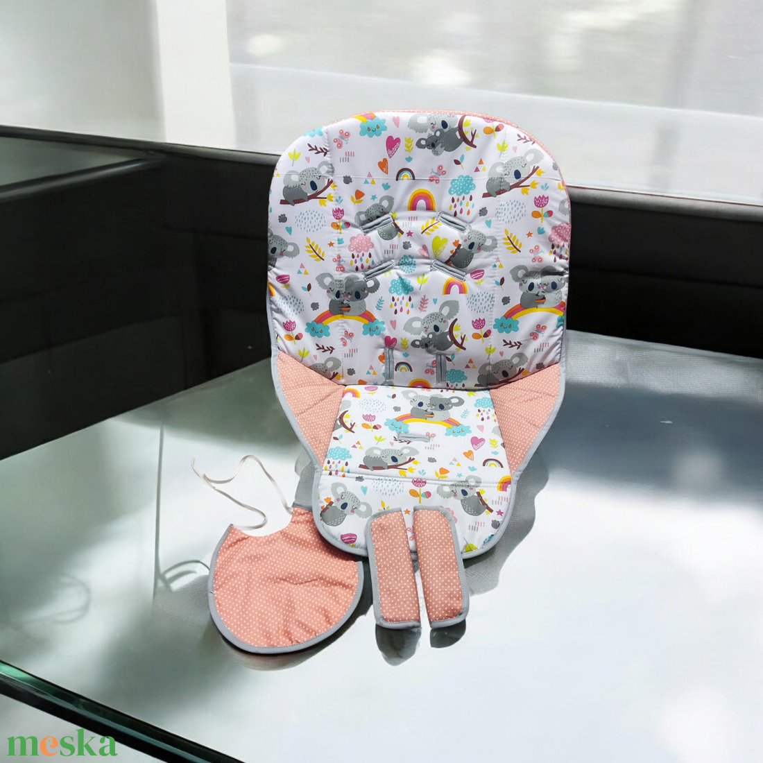 Késztermék, Touragoo candy plus és Mappy Etetőszék huzat+ ajándék előke  - otthon & életmód - babaszoba, gyerekszoba - etetőszék huzat - Meska.hu