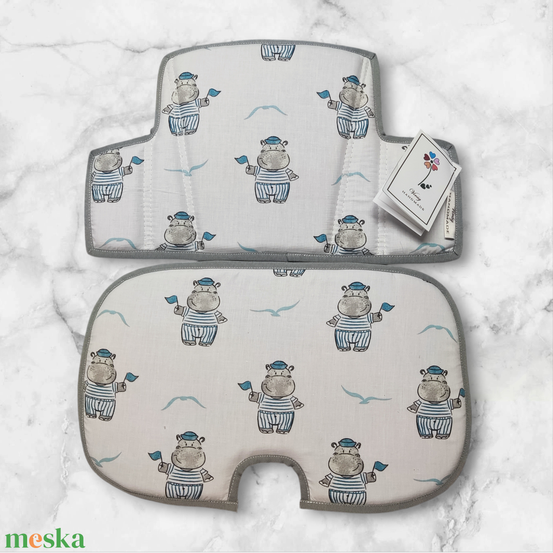 Etetőszék párna  - baba - mama - babaszobabútor - etetőszék huzat - Meska.hu