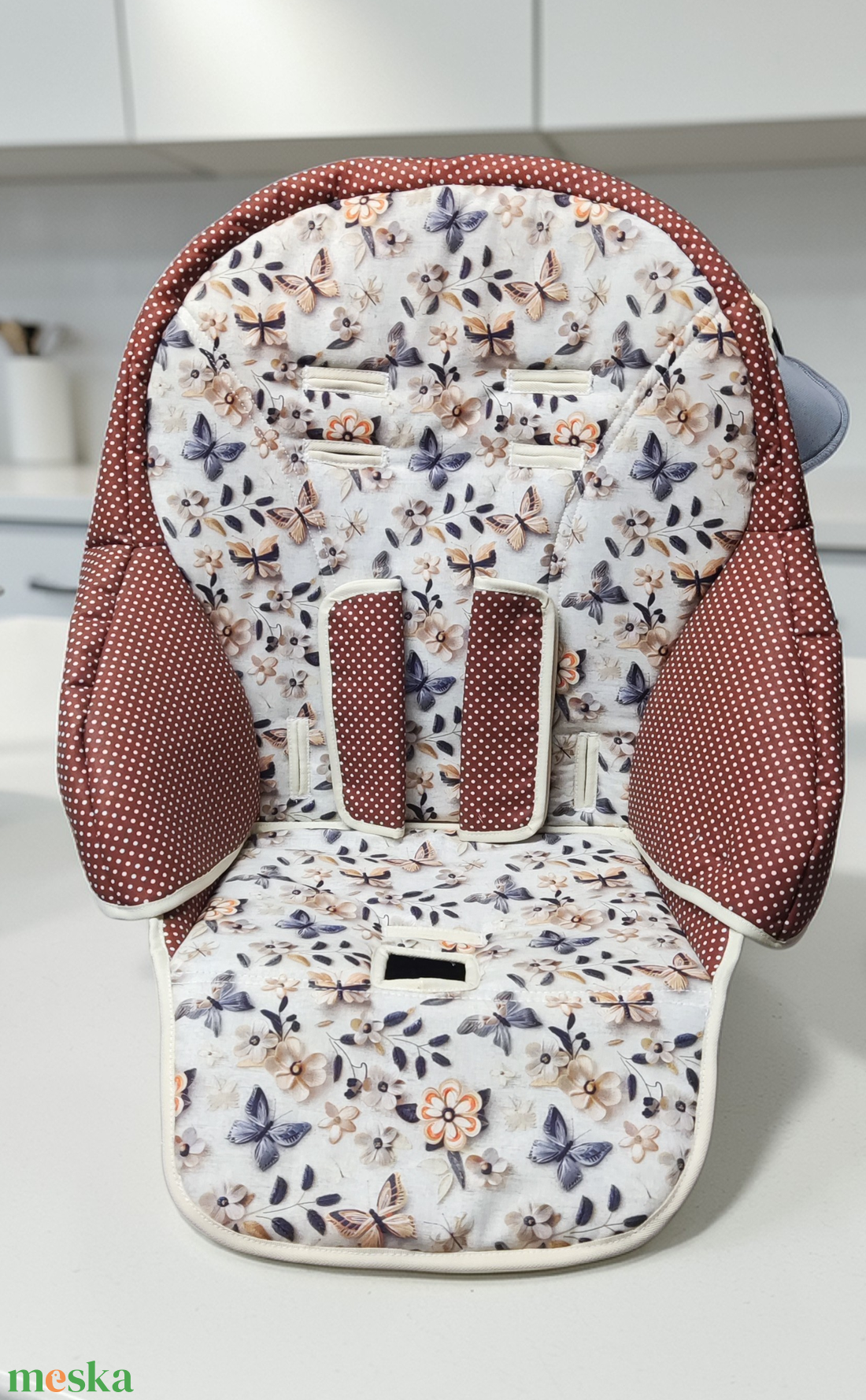 3 D-s prémium designer pamutvászonból PEG perego prima pappa zero-3, Siesta, Follow ME, Tatamia típusu etetőszék huzat - baba - mama - babaszobabútor - etetőszék huzat - Meska.hu