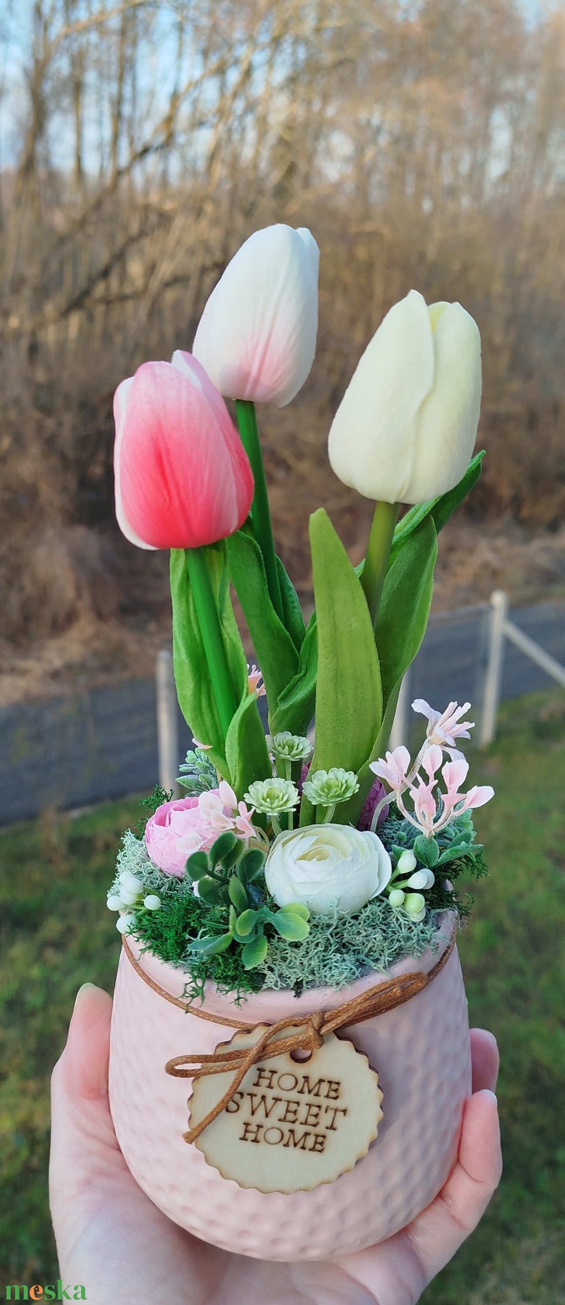 Tulipános asztaldísz - otthon & életmód - dekoráció - asztal és polc dekoráció - asztaldísz - Meska.hu Tulipános asztaldísz - otthon & életmód - dekoráció - asztal és polc dekoráció - asztaldísz - Meska.hu