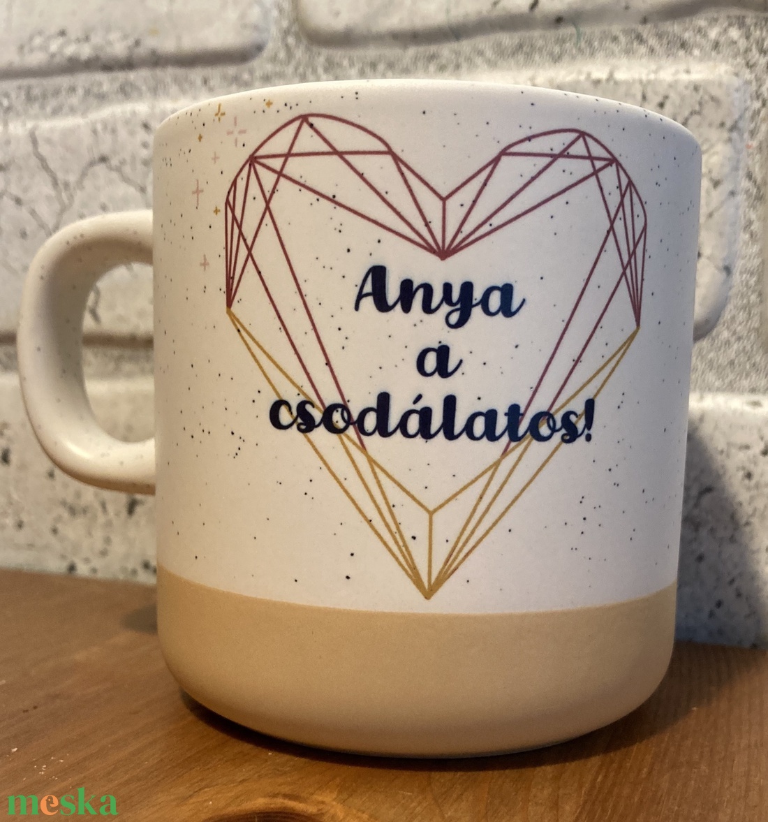 Egyedi anyák napi bögre  - otthon & életmód - konyhafelszerelés, tálalás - flaska, csatos üveg - Meska.hu