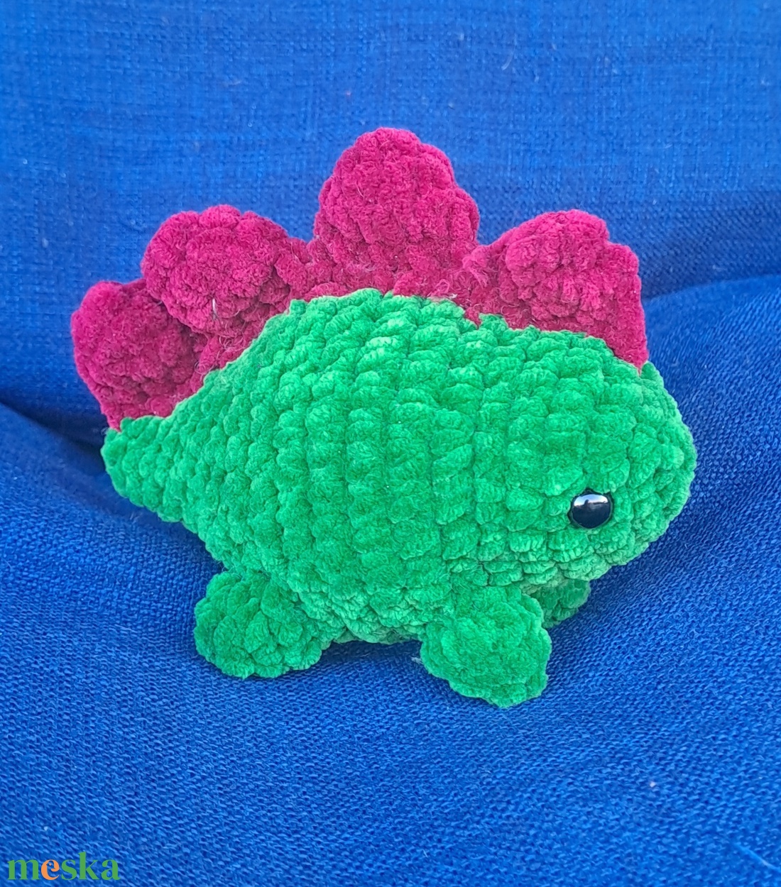 Mini Horgolt Stegoszaurusz Dínó - játék & sport - plüssállat & játékfigura - plüss dínók - Meska.hu