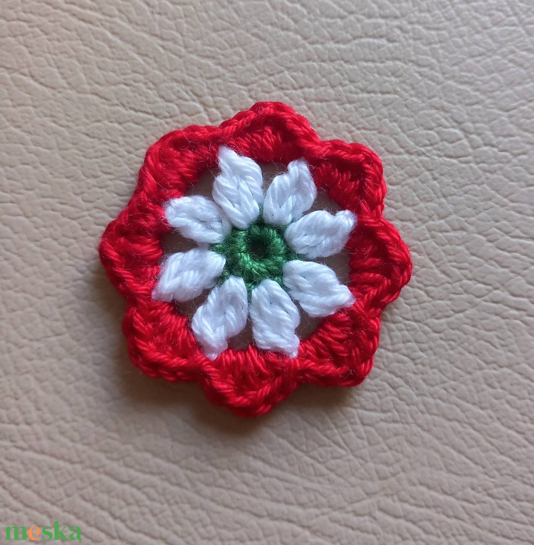 Virágkokárda horgolás-oktatóanyag - diy (csináld magad) - szabásminta, útmutató - horgolási minta - Meska.hu