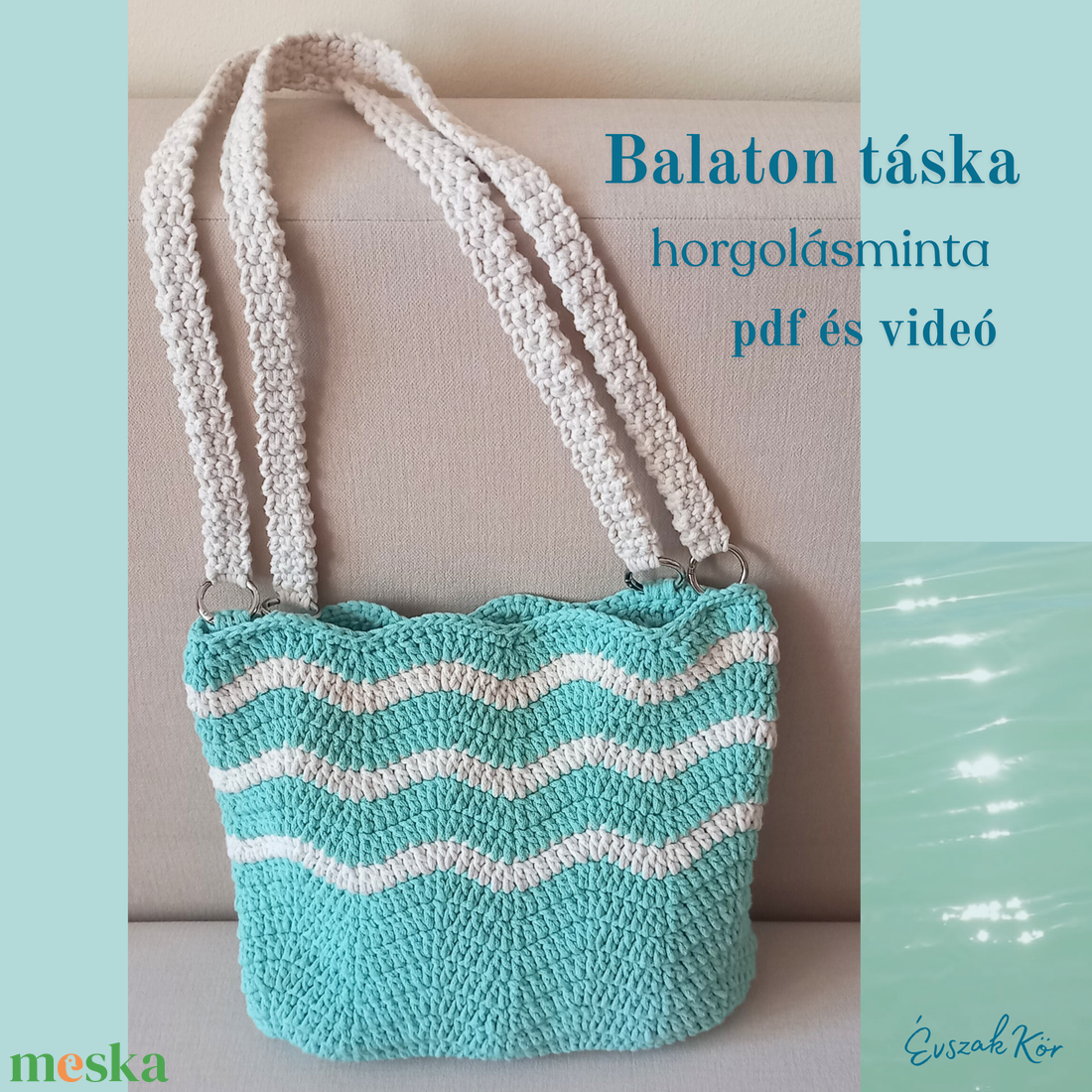 Balaton táska horgolásminta - diy (csináld magad) - szabásminta, útmutató - horgolási minta - Meska.hu