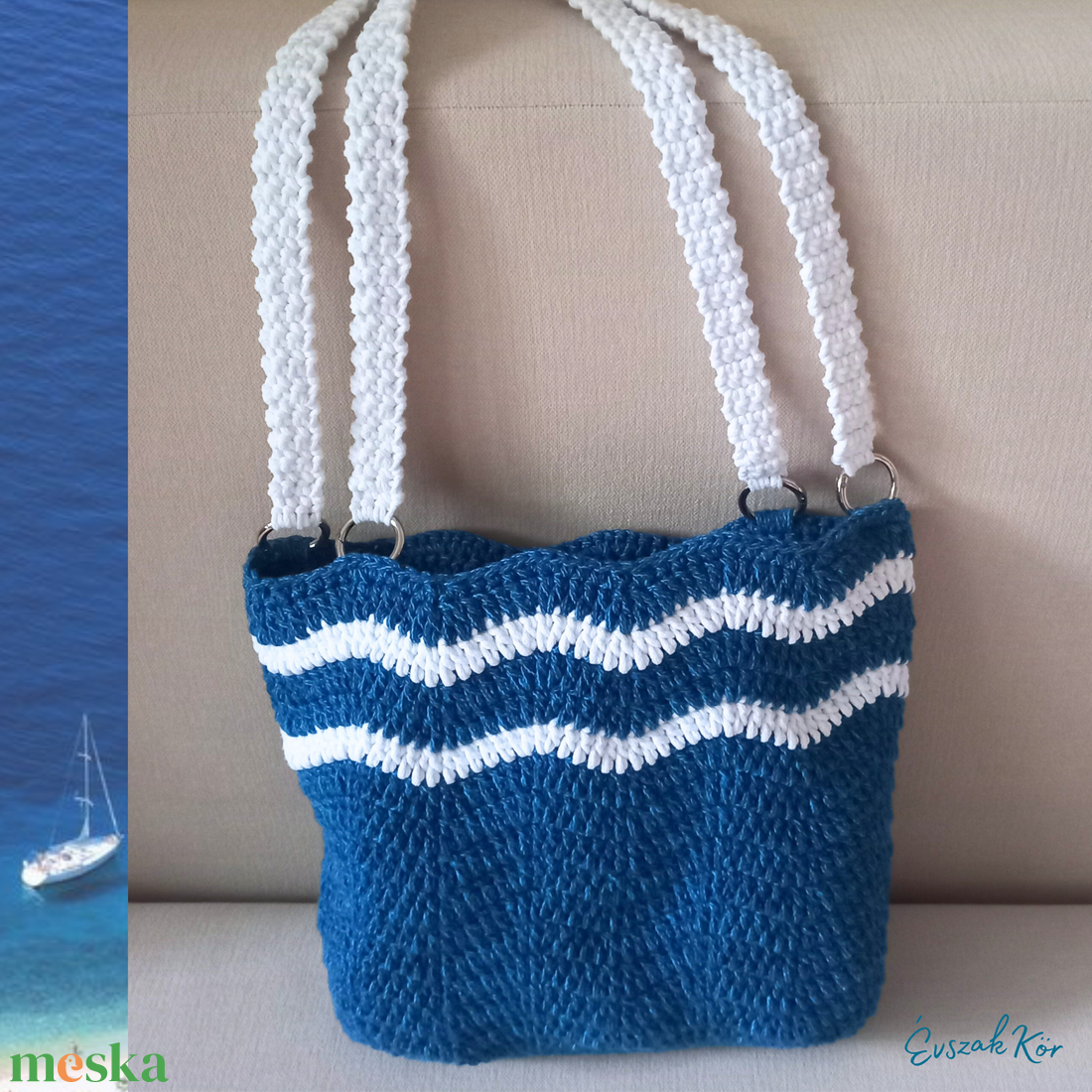 Balaton táska horgolásminta - diy (csináld magad) - szabásminta, útmutató - horgolási minta - Meska.hu