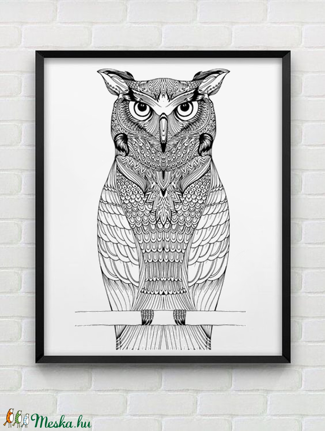 Bagoly madár illusztráció, rajz, grafika, digitális nyomata, gyerekszoba dekor - - Meska.hu Bagoly madár illusztráció, rajz, grafika, digitális nyomata, gyerekszoba dekor - - Meska.hu