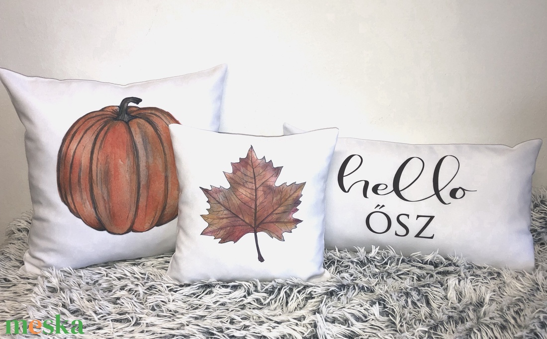 Őszi díszpárna szett (3 db-os), Halloween tök, Őszi Falevél, Hello Ősz grafikás dekor párna, belső párna + párnahuzat - otthon & életmód - dekoráció - halloween - halloweeni dekoráció - Meska.hu Őszi díszpárna szett (3 db-os), Halloween tök, Őszi Falevél, Hello Ősz grafikás dekor párna, belső párna + párnahuzat - otthon & életmód - dekoráció - halloween - halloweeni dekoráció - Meska.hu