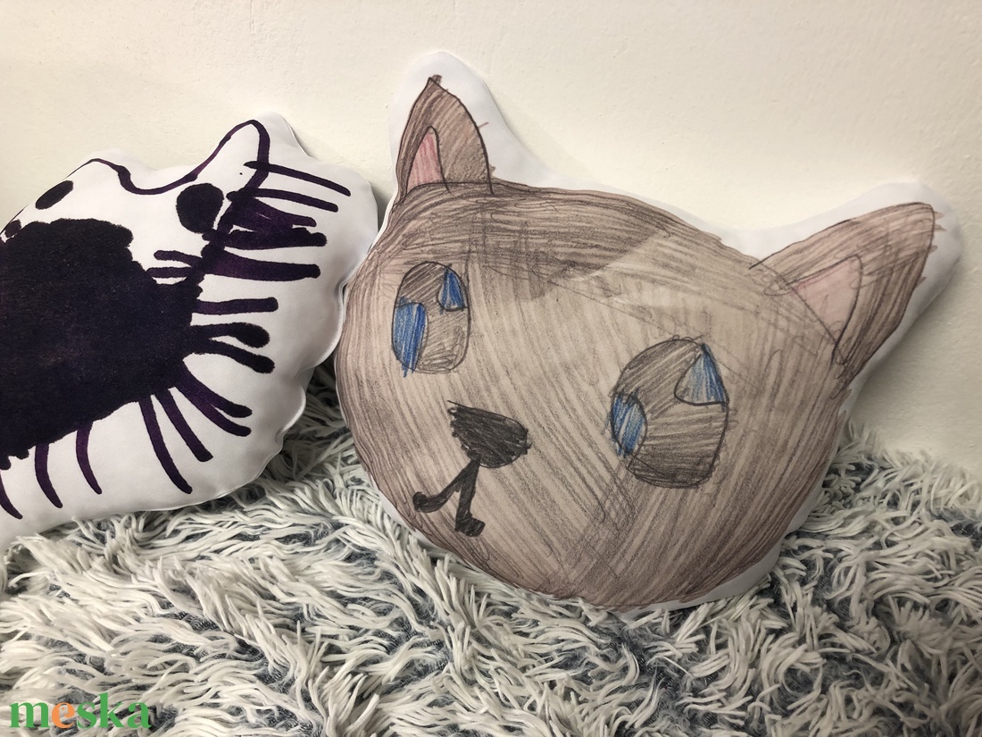 GYEREKRAJZOS szundipárna formapárna saját rajz fényképével, gyermekünk egyedi fotójával több méretben, ajándék párna - otthon & életmód - lakástextil - párna & párnahuzat - forma párna - Meska.hu