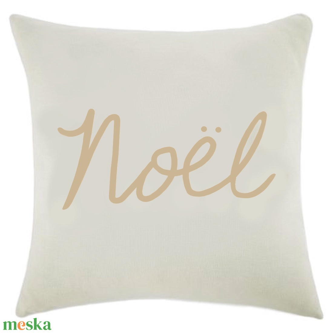 Karácsonyi Noel felirdíszpárnahuzat, dekorpárna karácsonyra - otthon & életmód - lakástextil - párna & párnahuzat - díszpárna (belsővel együtt) - Meska.hu