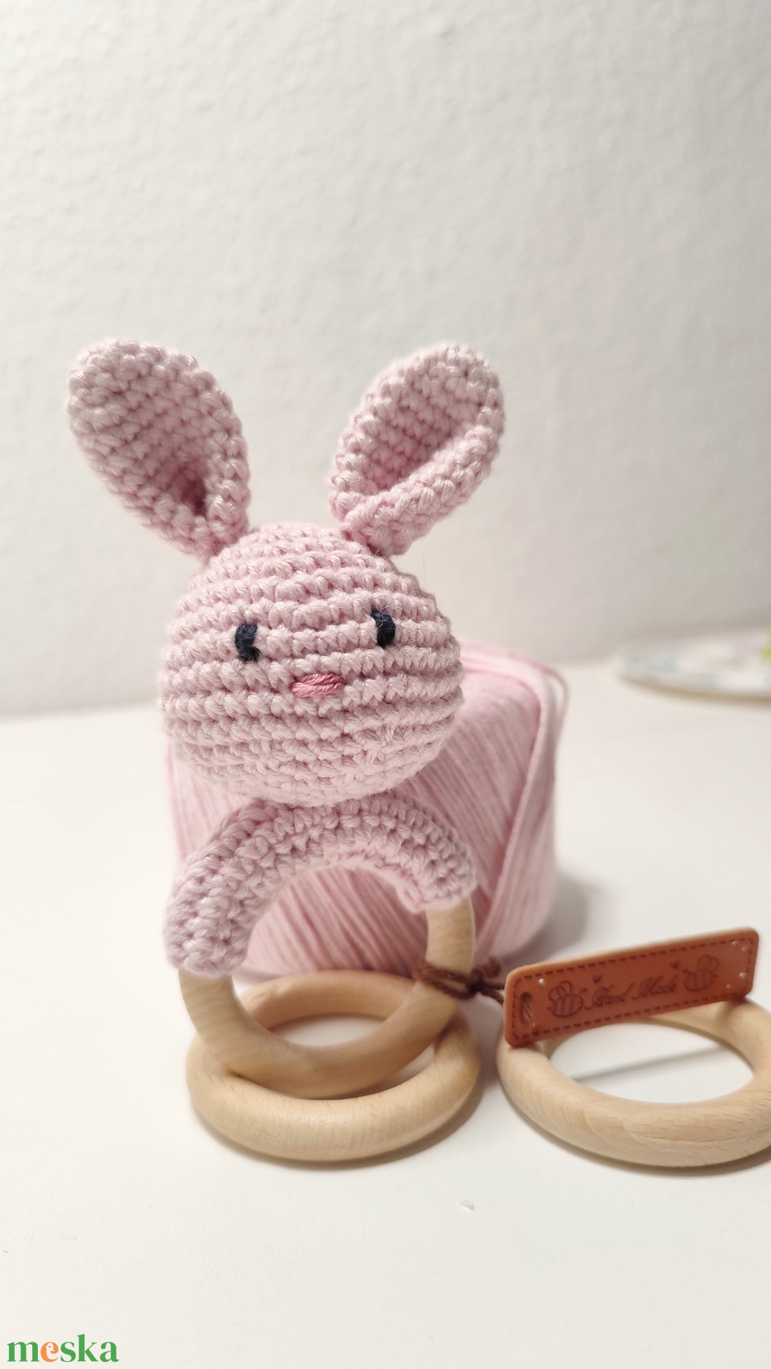 BunnyBite - horgolt nyuszis babarágóka - játék & sport - plüssállat & játékfigura - nyuszi - Meska.hu BunnyBite - horgolt nyuszis babarágóka - játék & sport - plüssállat & játékfigura - nyuszi - Meska.hu