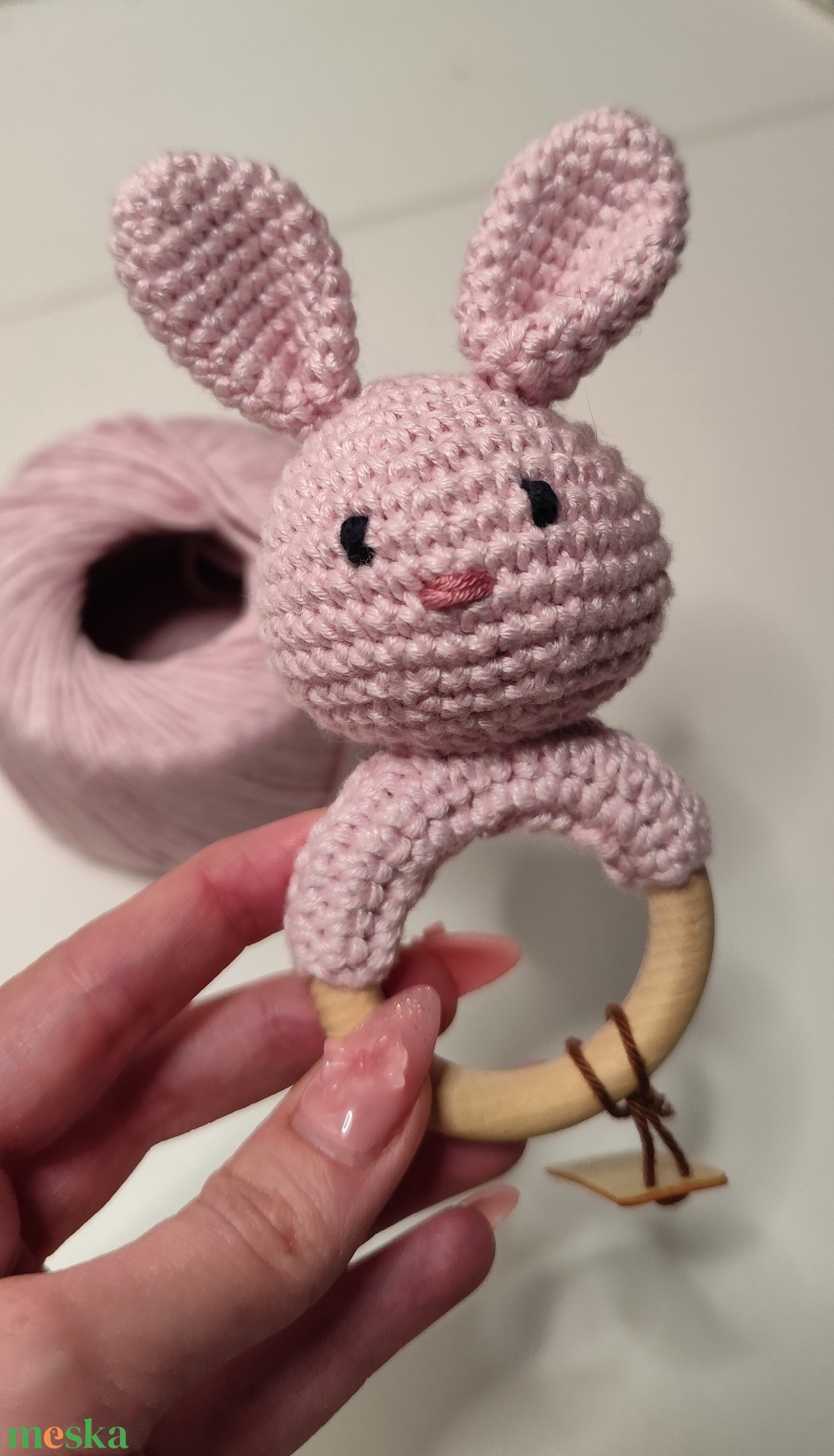 BunnyBite - horgolt nyuszis babarágóka - játék & sport - plüssállat & játékfigura - nyuszi - Meska.hu BunnyBite - horgolt nyuszis babarágóka - játék & sport - plüssállat & játékfigura - nyuszi - Meska.hu