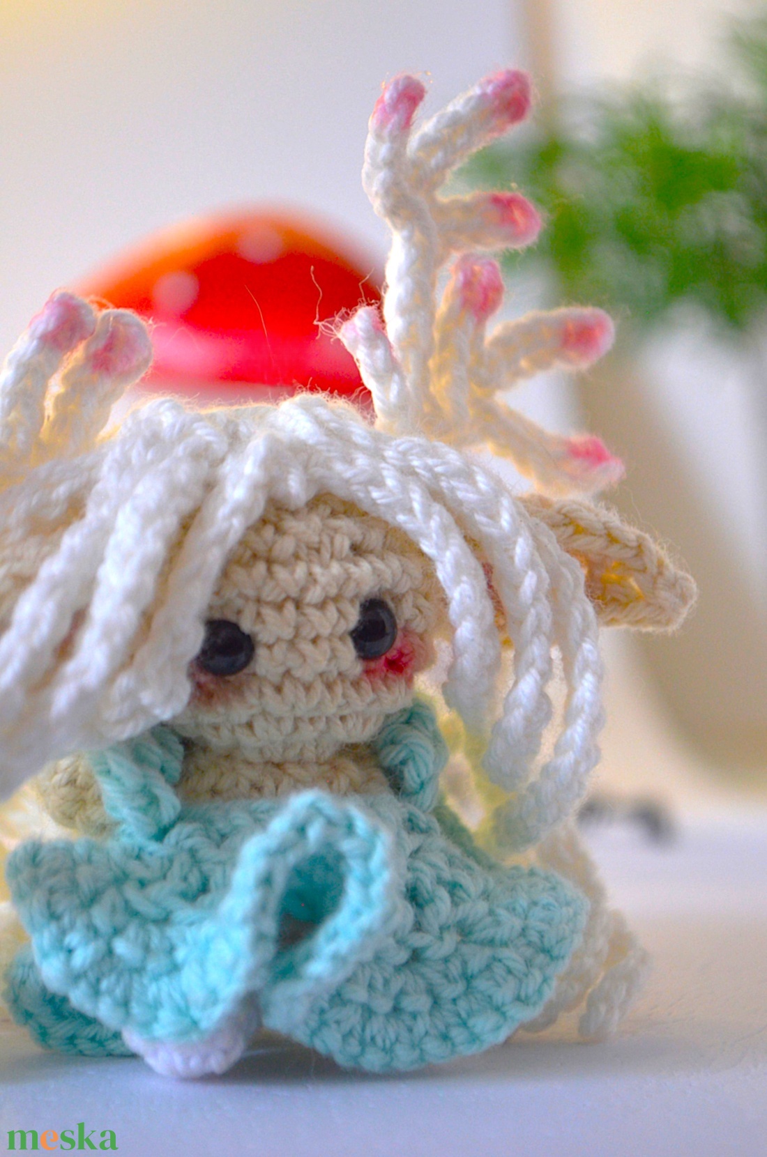 Erdei tündér amigurumi - táska & tok - kulcstartó & táskadísz - kulcstartó - Meska.hu
