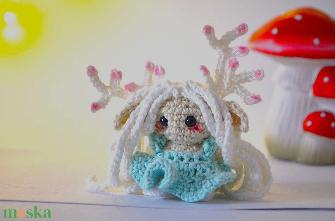 Erdei tündér amigurumi - táska & tok - kulcstartó & táskadísz - kulcstartó - Meska.hu