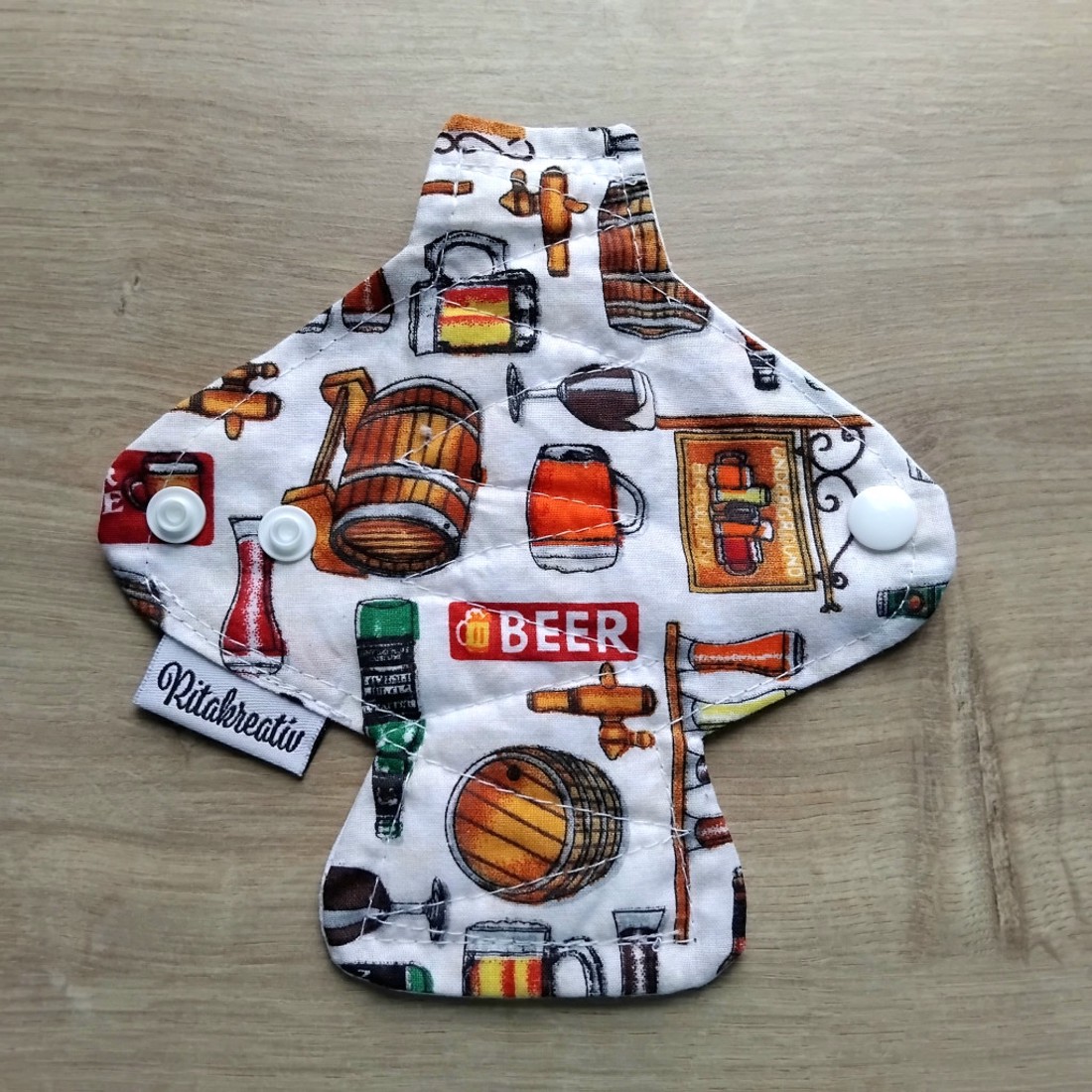 Sörös tisztasági mosható betét 16cm -  - Meska.hu