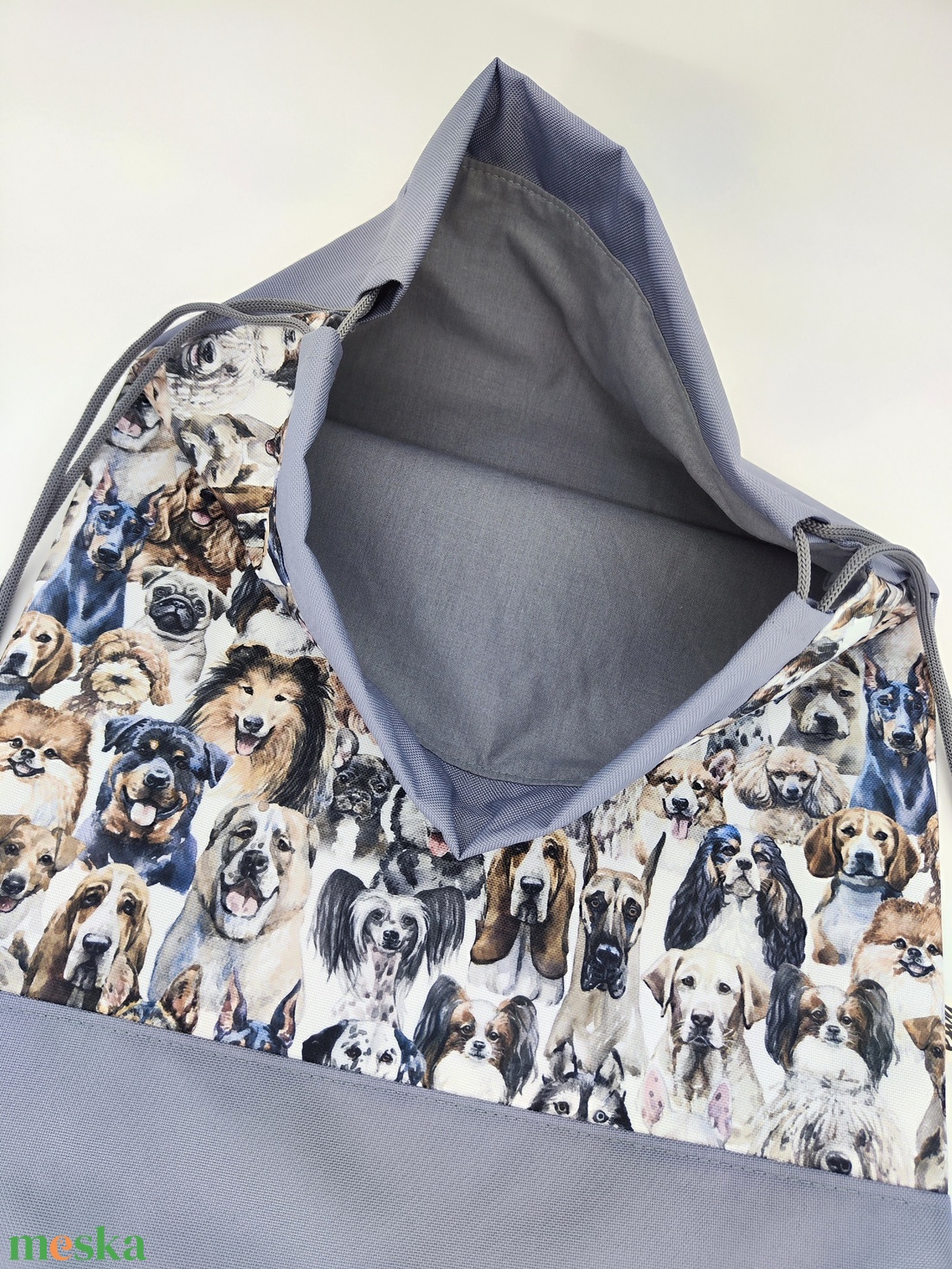 Tornazsák, sok kutyás - táska & tok - hátizsák - tornazsák, gymbag - Meska.hu