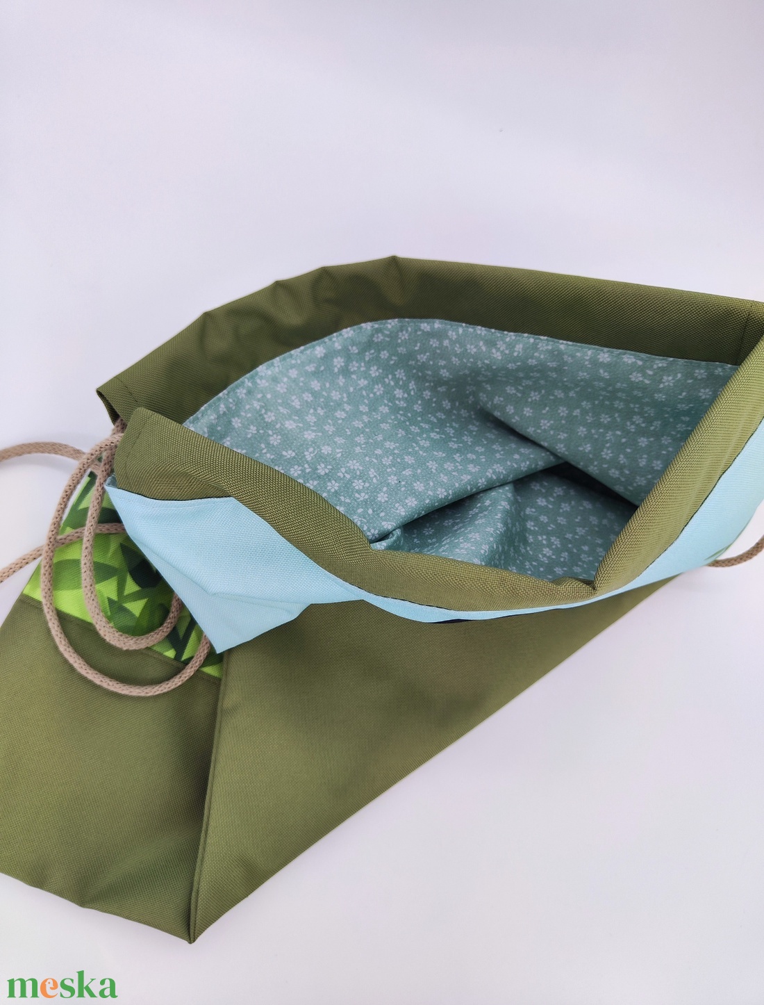 Tornazsák, kislány rókával - táska & tok - hátizsák - tornazsák, gymbag - Meska.hu