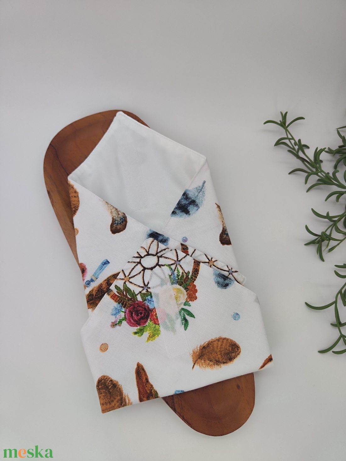 Újraszalvéta Pul-pamutvászon álomfogó 1. minta - otthon & életmód - konyhafelszerelés, tálalás - konyhai textil - szalvéta - Meska.hu