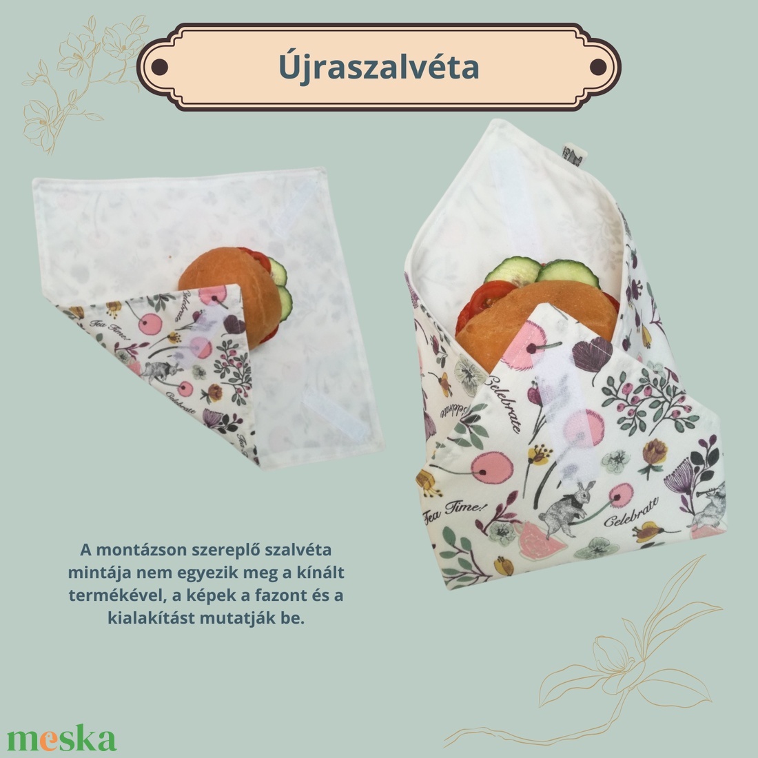 Újraszalvéta Pul-pamutvászon Harry Potter Hogwarts, Dobby minta - otthon & életmód - konyhafelszerelés, tálalás - konyhai textil - szalvéta - Meska.hu