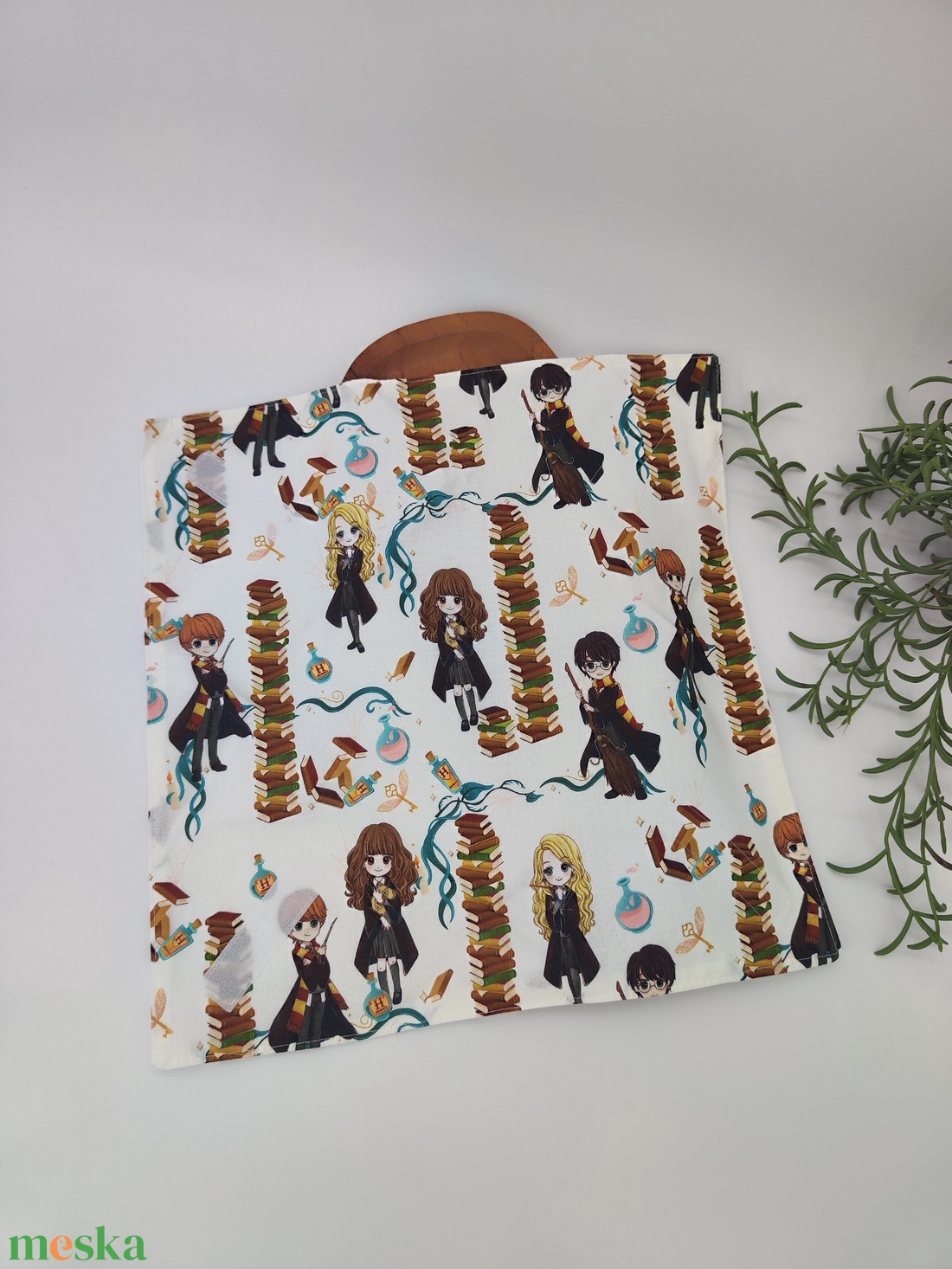 Újraszalvéta Pul-pamutvászon Harry Potter könyvek minta - otthon & életmód - konyhafelszerelés, tálalás - konyhai textil - szalvéta - Meska.hu