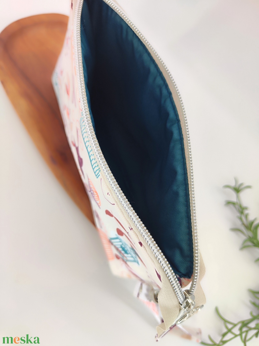 Kalandor cipzáras tároló utazó neszeszer, madárkás minta - táska & tok - neszesszer - Meska.hu