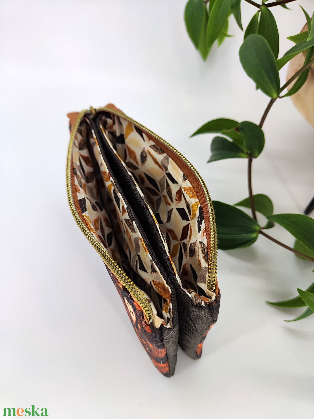 Ikerneszi - Kisebb - Cipzáros tároló - sünis minta - táska & tok - neszesszer - Meska.hu